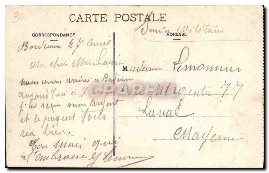 CPA Bourdeaux Vue Generale Des Quais — Verso