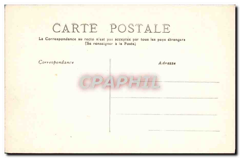 CPA Bourdeaux Eglise Sainte Croix — Verso