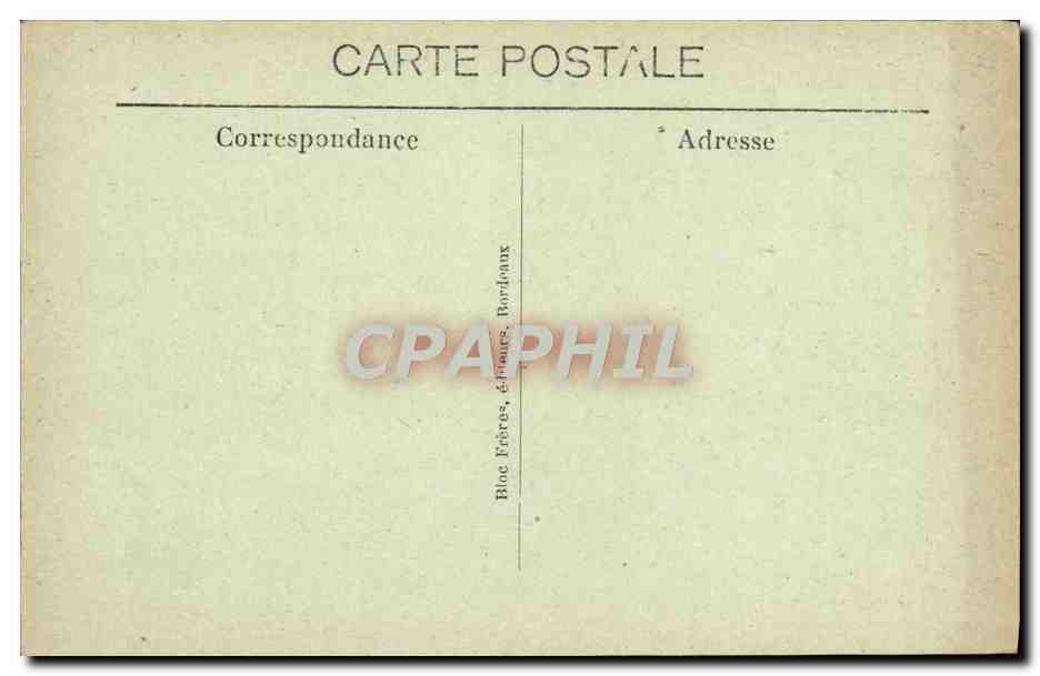 CPA Bourdeaux Le Pont Sur Le Garonne Bateau Peniche  — Verso