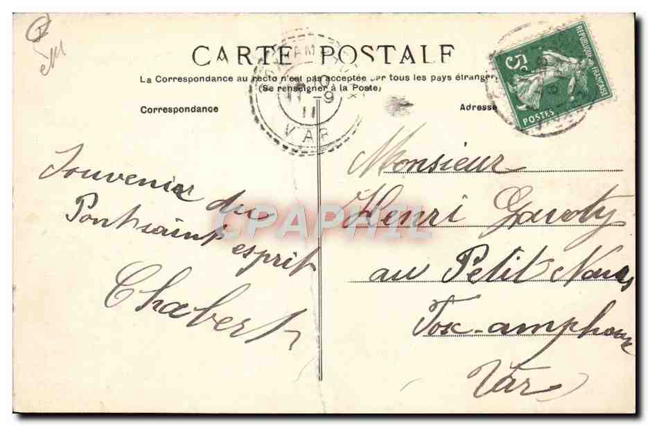 CPA Pont Saint Esprit Vue Generale Et Pont — Rückseite
