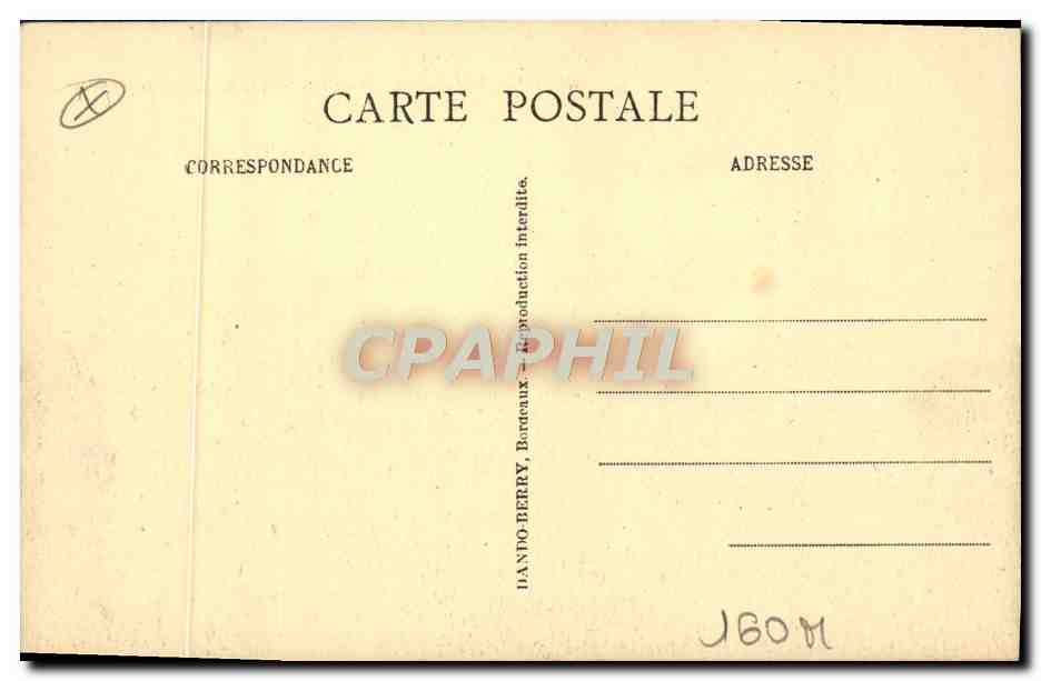 CPA Bordeaux Esplanade Des Quinconces — Verso