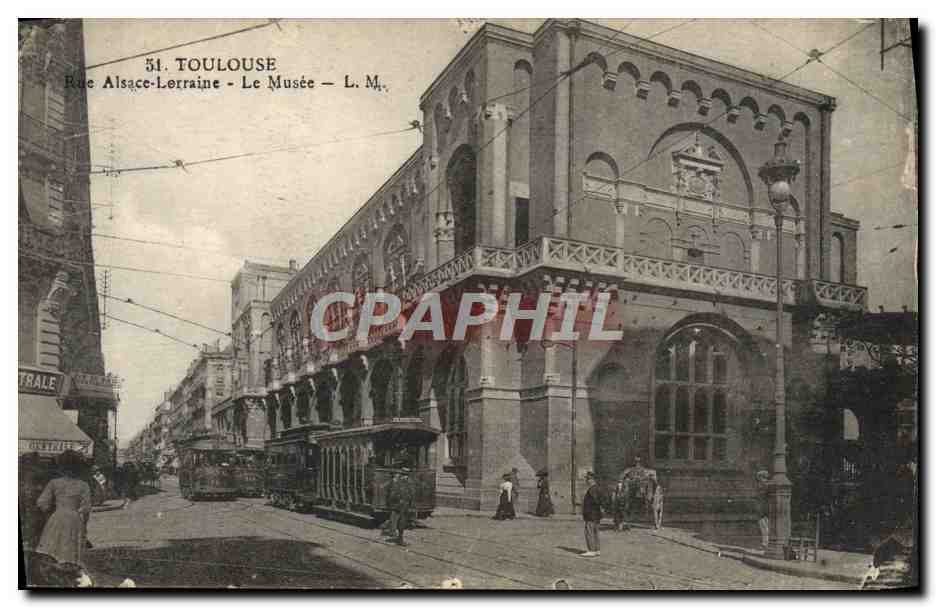 CPA Toulouse Rue Alsace Lerraine Le Musee Tramway