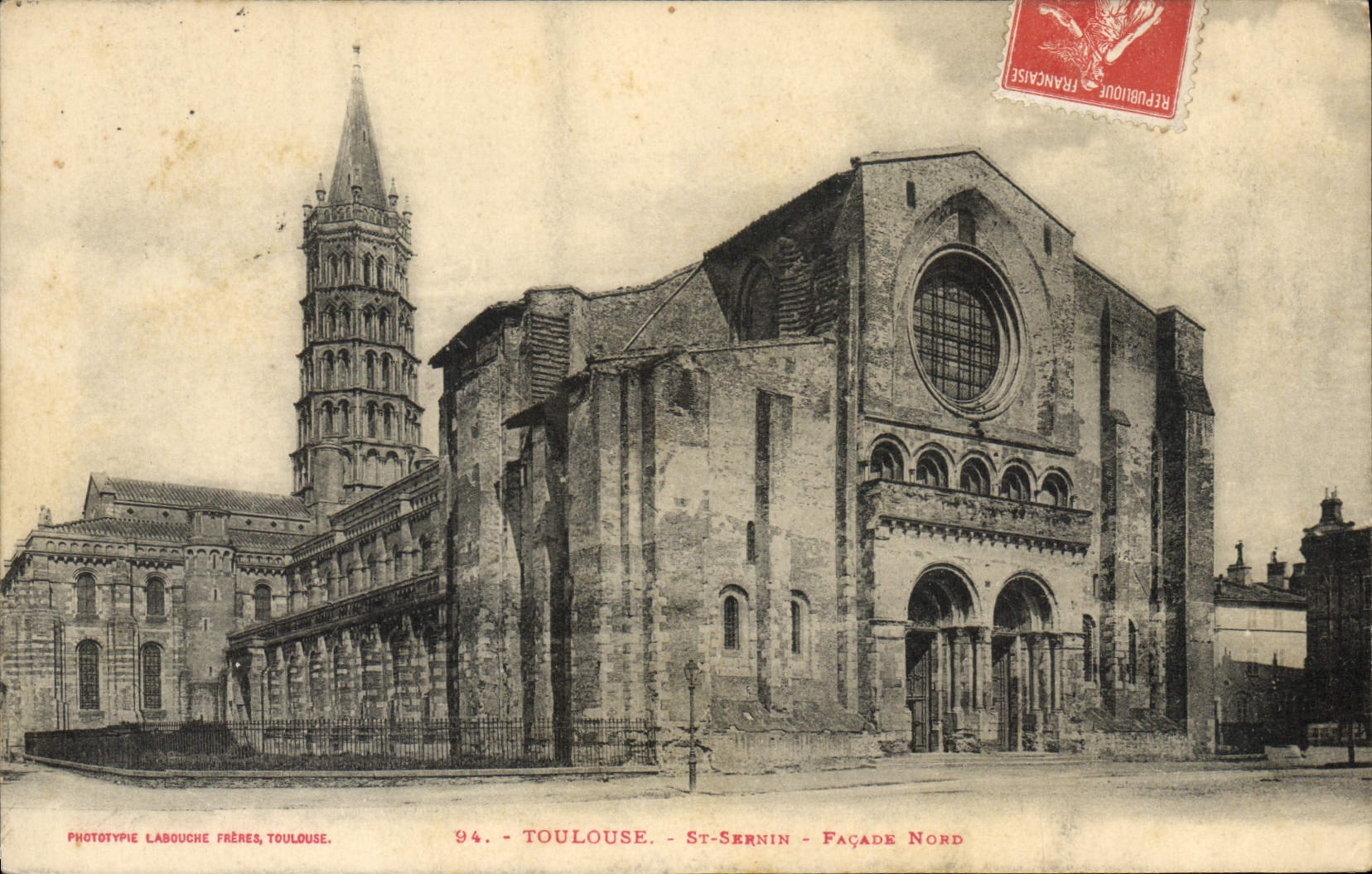 CPA Toulouse St Sernin Facade Nord