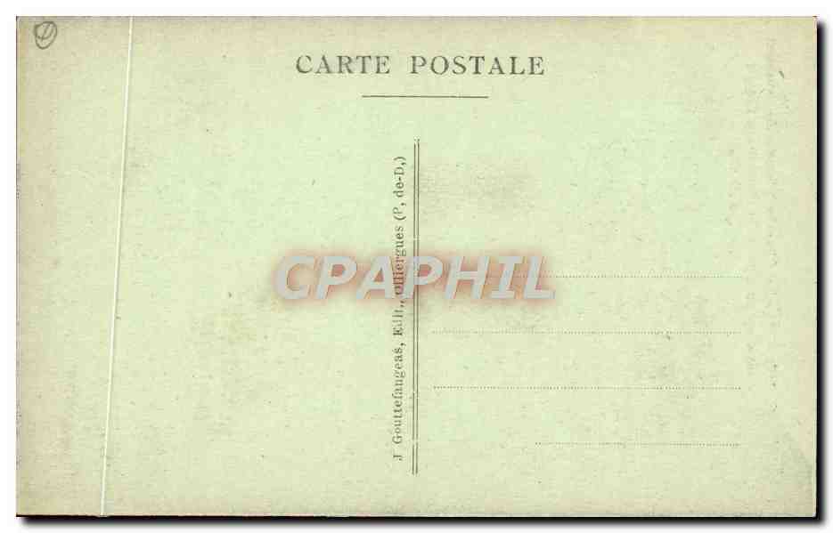 CPA Le Chemin A Lacets Du Sommet Puy De Dome Au Rocher De I'Aigle — Verso