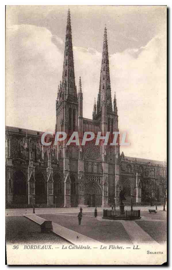 CPA Bordeaux La Cathedrale Des Fleches