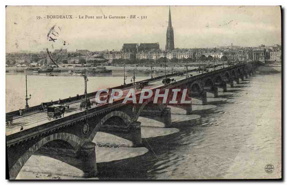 CPA Bordeaux Le Pont Sur La Garonne