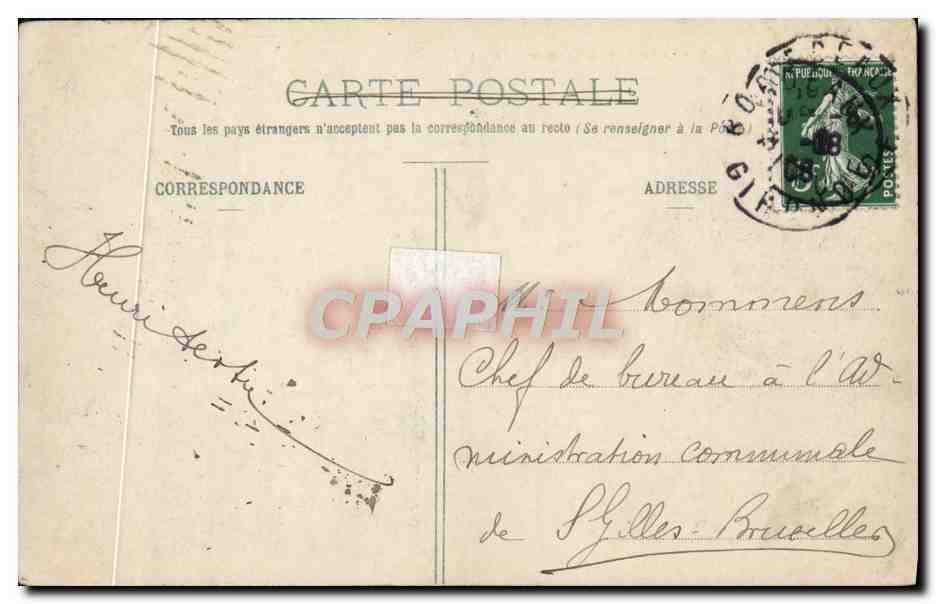 CPA Bordeaux Le Pont Sur La Garonne — Rückseite