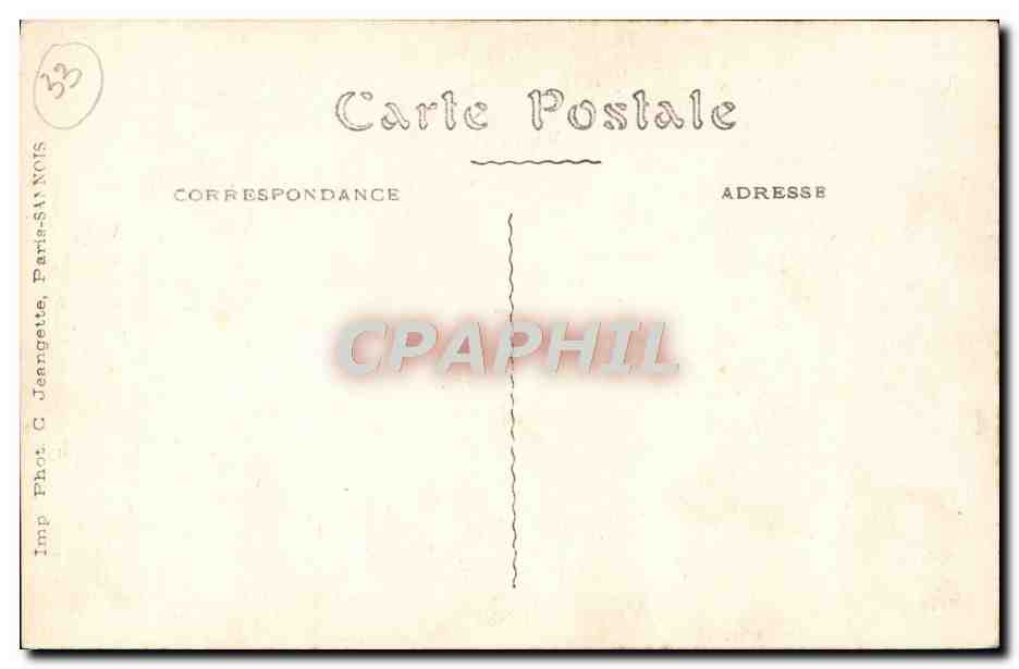 CPA Bordeaux Porte Du Cailbau ou Du Palais — Verso