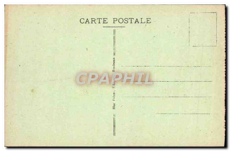 CPA Bordeaux Vue Generale Le Pont Et La Rade — Verso