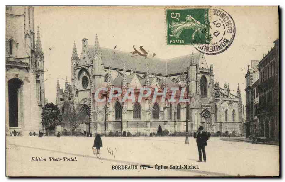 CPA Bordeaux Eglise Saint Michel