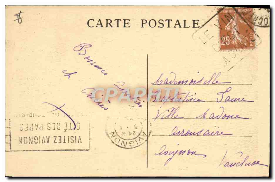 CPA Notre Dame De Rochefort Dans le calvaire  — Rückseite
