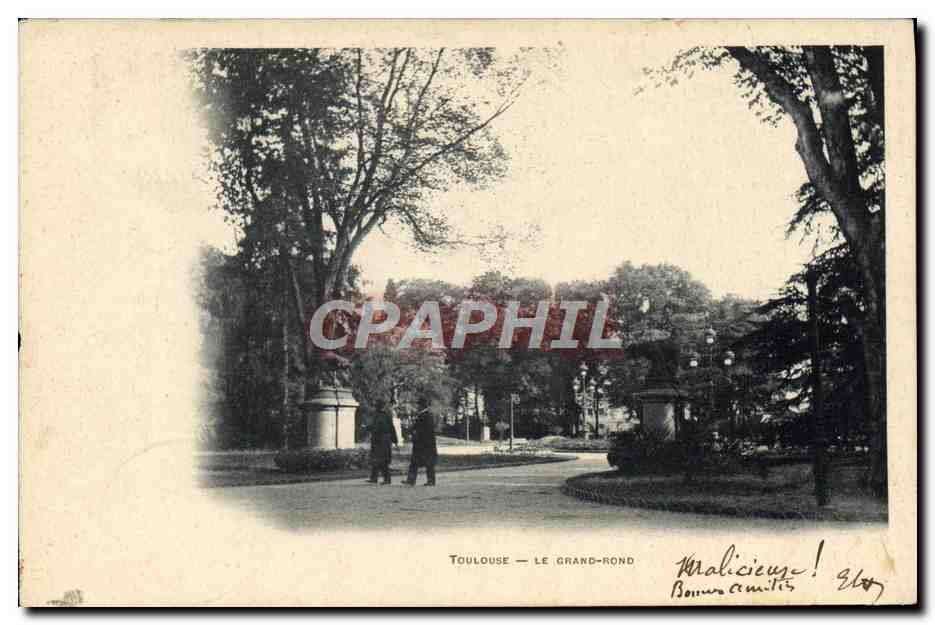 Toulouse — Le Grand-Rond — Phototypie A. Berger, Paris - Recto