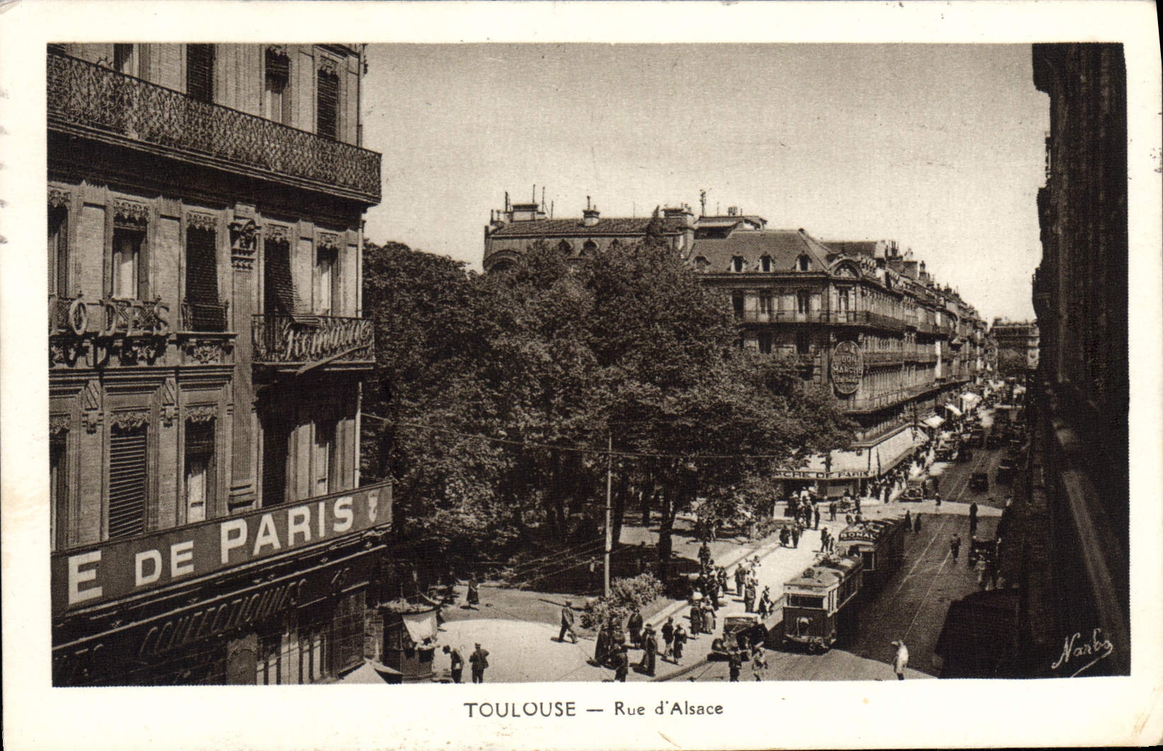 Toulouse — Rue d'Alsace — Éditeur Narbo, n° (1) - du - Rév