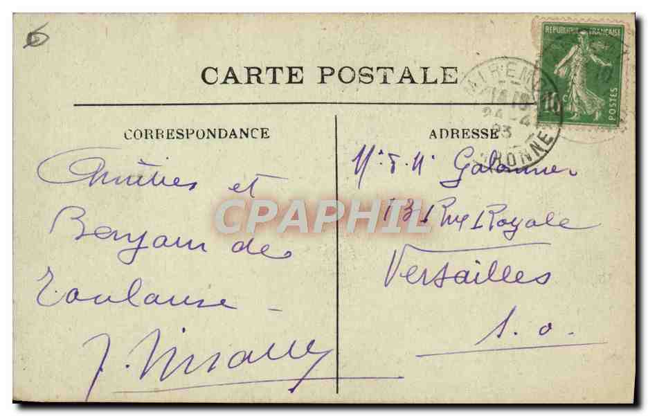 CPA Toulouse Entree Du Grand Rond — Verso