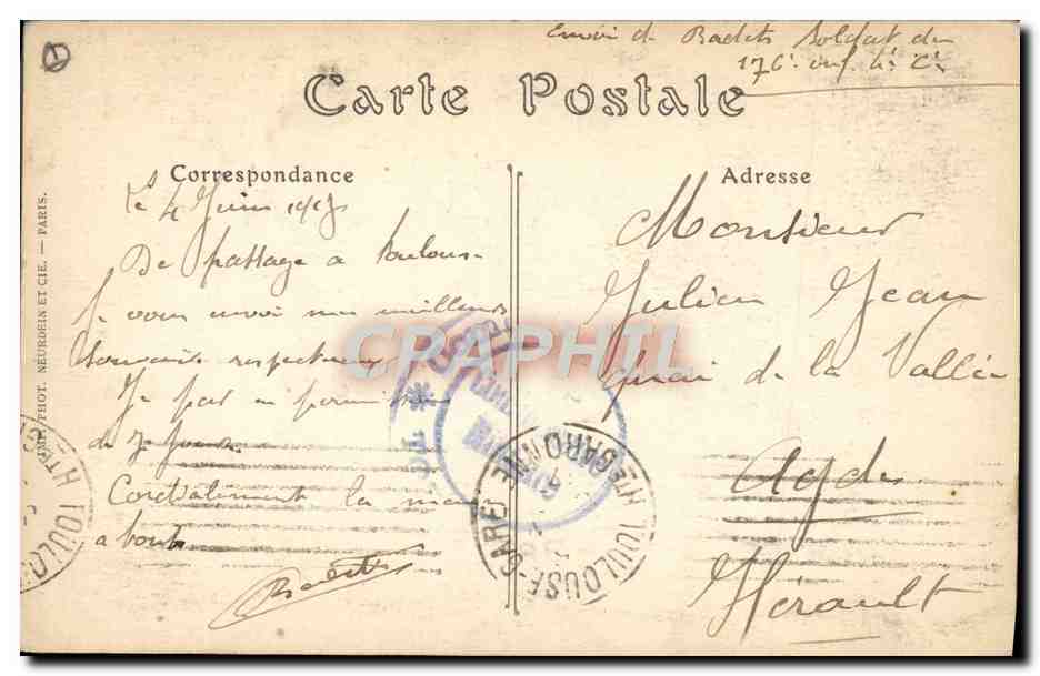 Toulouse — Jardin Royal, le Lac — ND. Phot. n°178 — Rückseite