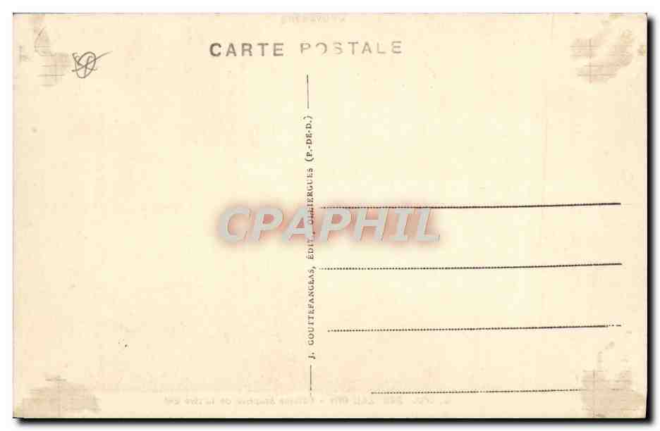 CPA Lac Pavin Falaise Eruptive De La Rive Est — Rückseite