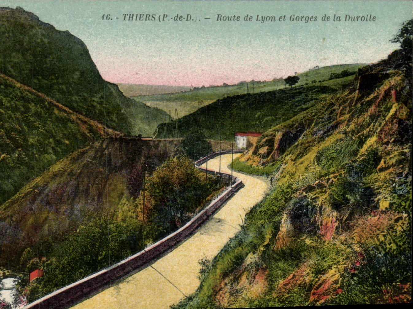 CPA Thiers Route De Lyon Et Gorges De La Duroile