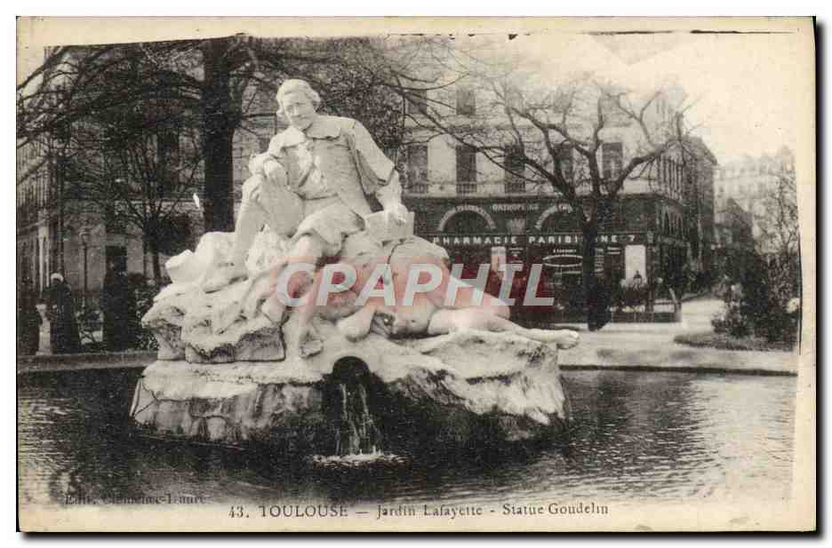 Toulouse — Jardin Lafayette — Statue Goudelin