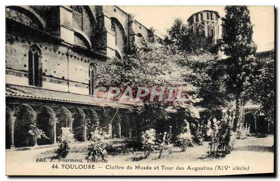 Cloître du Musée et Tour des Augustins — Toulouse — Édit. F. Fourment, n°44