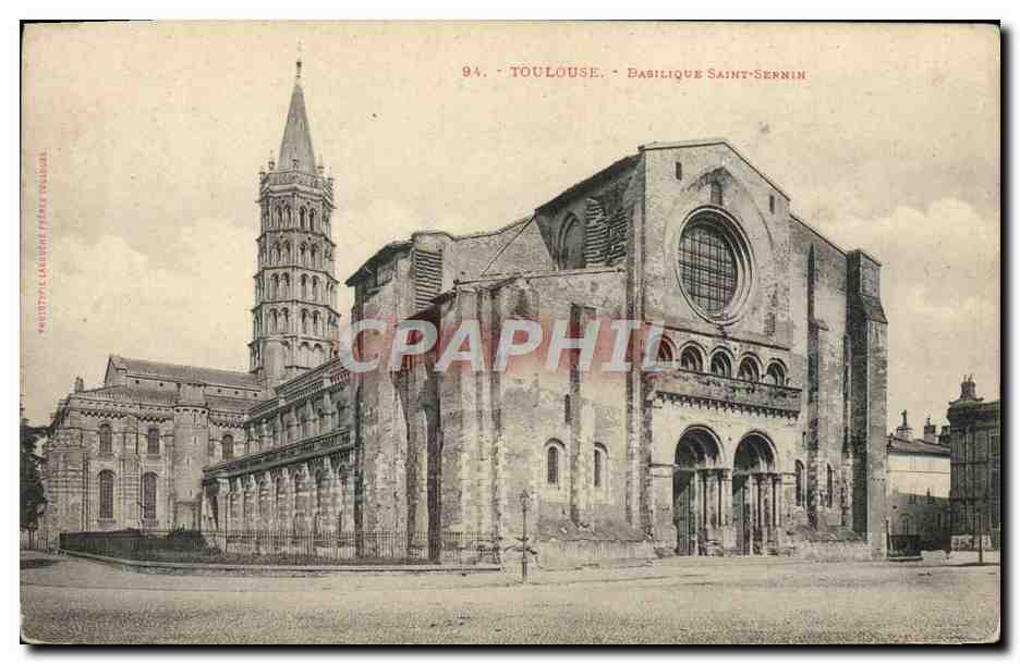 Toulouse - Basilika Saint-Sernin — Verlag Phototypie Languoret, Nr. 94