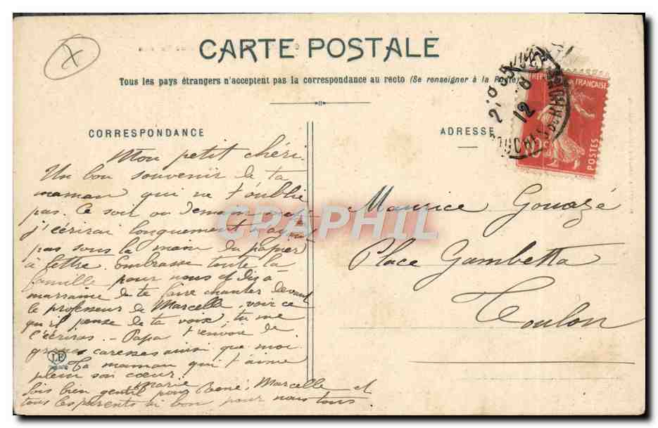 Toulouse - Basilika Saint-Sernin — Verlag Phototypie Languoret, Nr. 94 — Rückseite
