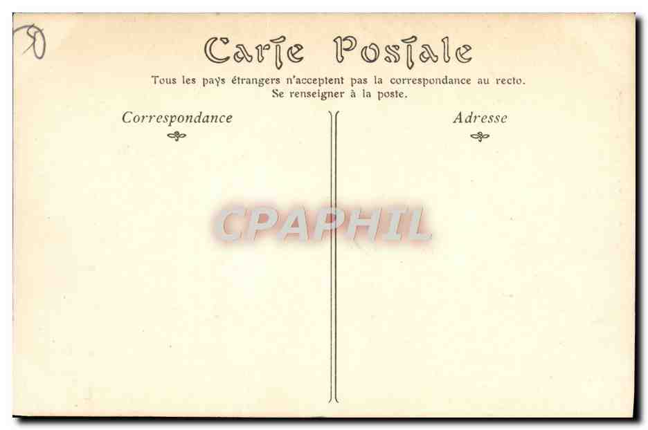 CPA Toulouse Eglise Saint Sernin — Verso