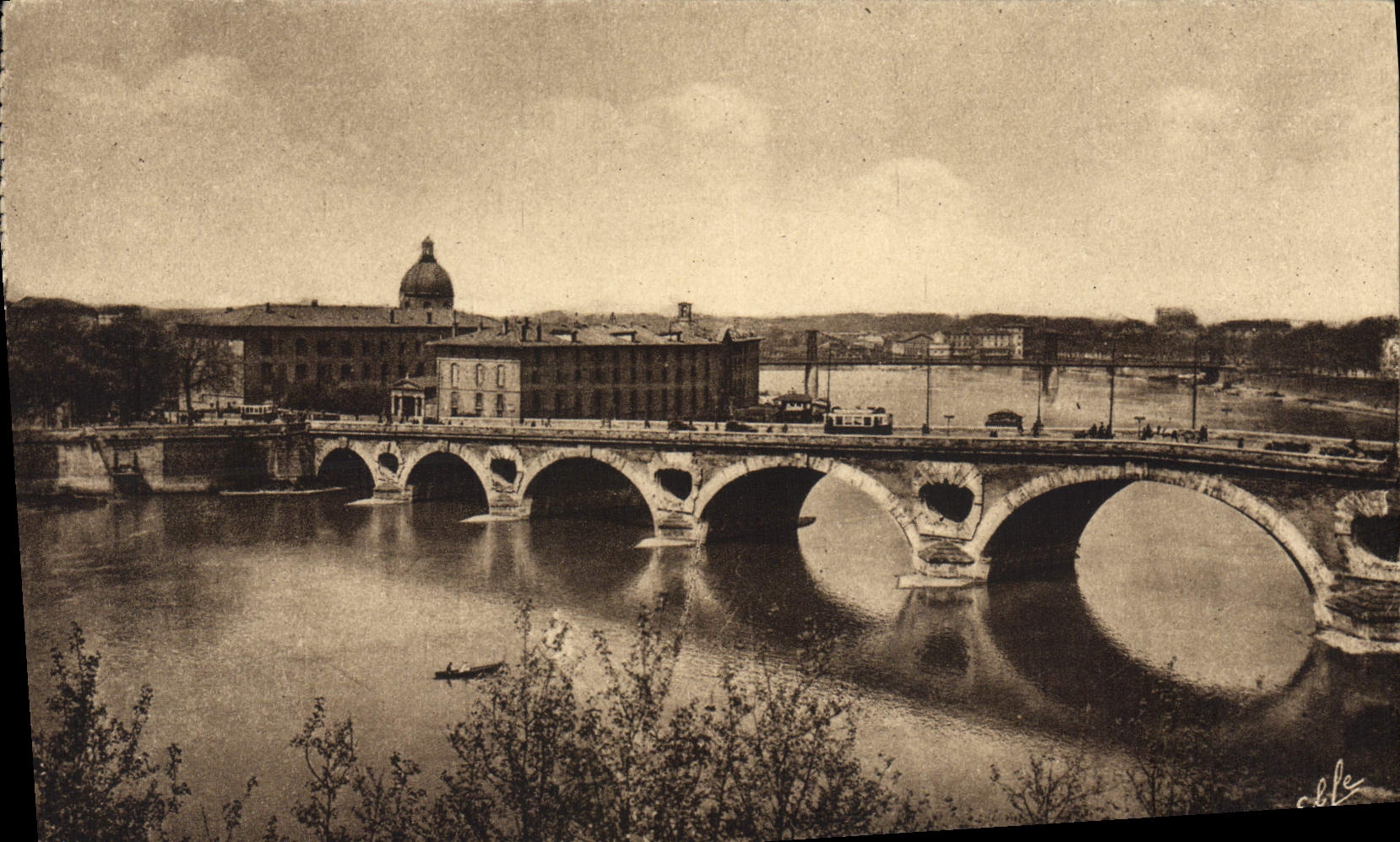 Le Pont Neuf à Toulouse — vue sur la Garonne — Éditions Labouche