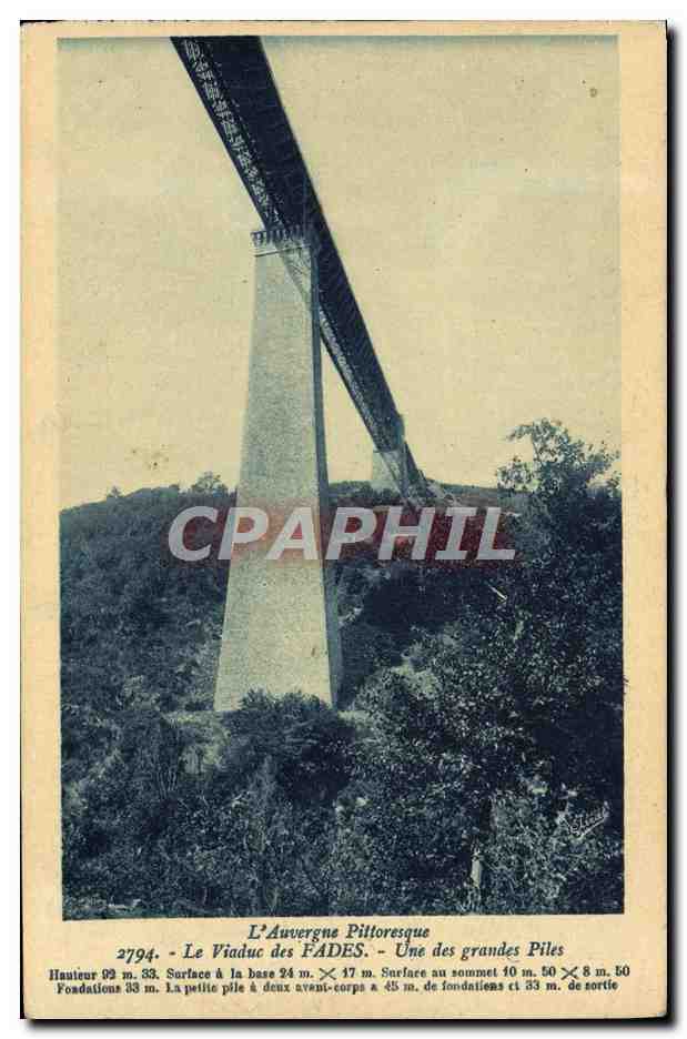 CPA Le Viaduc de Fades Une des Grands Piles