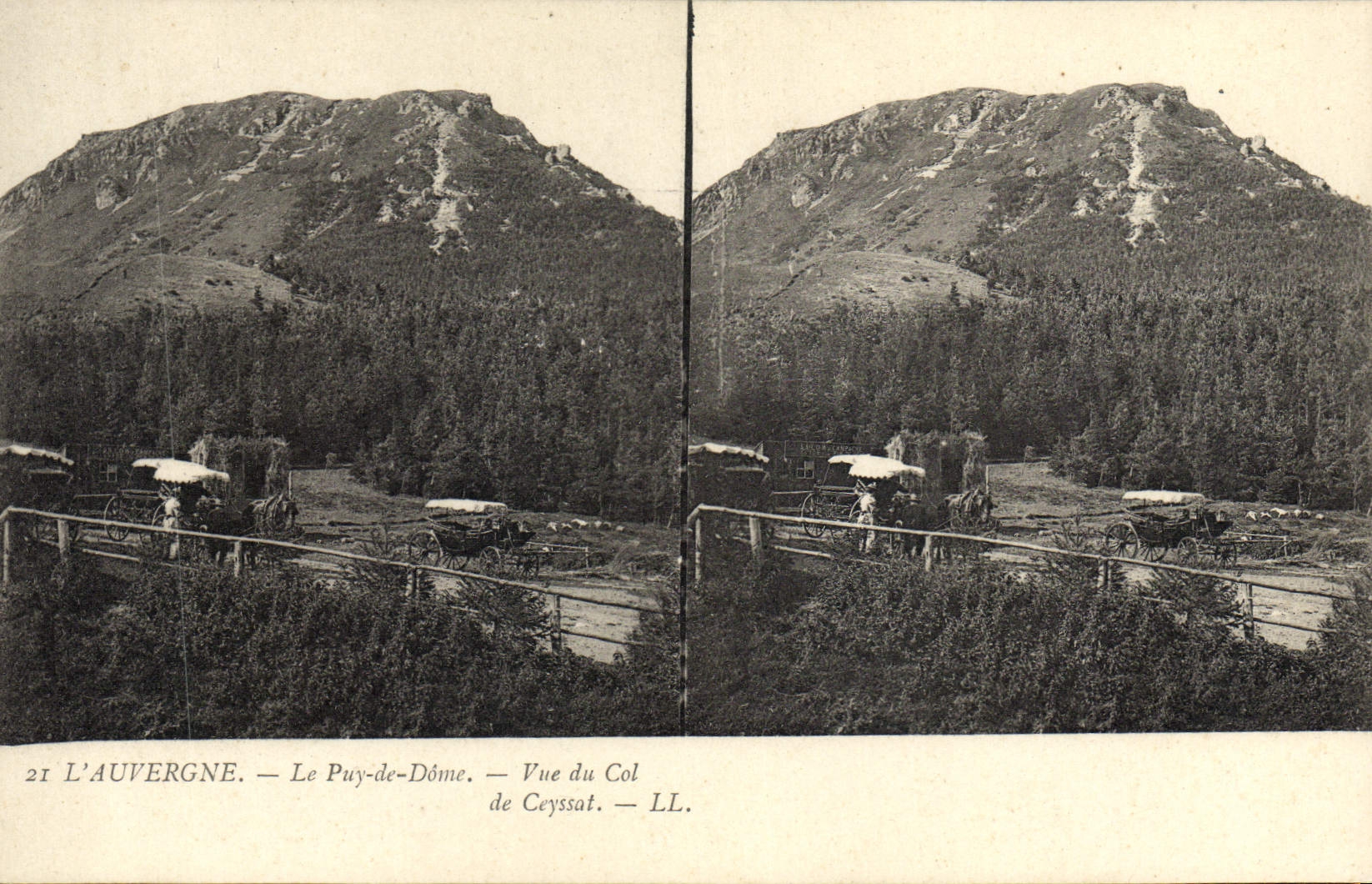 L'Auvergne — Le Puy-de-Dôme — Vue du Col de Ceyssat — LL.