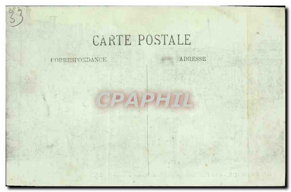 CPA Bordeaux La Place de la Couredie et rue Sainte Catherine — Rückseite