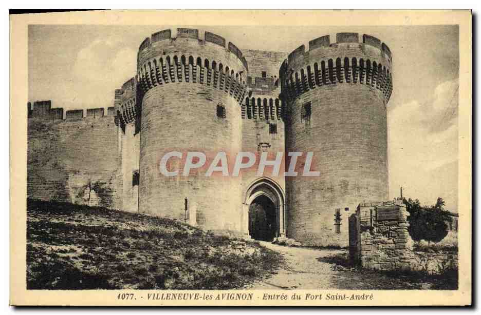 Villeneuve-lès-Avignon — Entrée du Fort Saint-André — Édition La Cigogne, Marseille