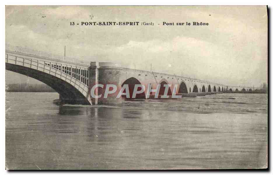 CPA Pont Saint Esprit Pont Sur Le Rhone