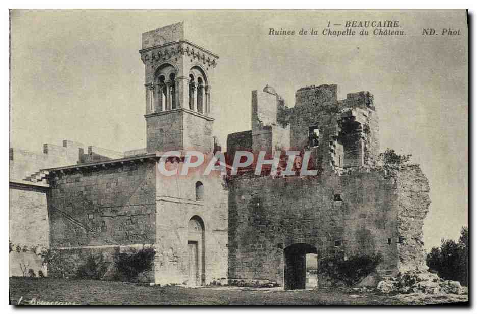 CPA Beaucaire Ruines De La Chapelle Du Chateau
