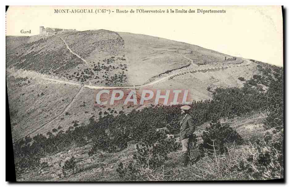 Mont-Aigoual (1567 m) — Route de l'Observatoire à la limite des Départements — Gard / Lozère