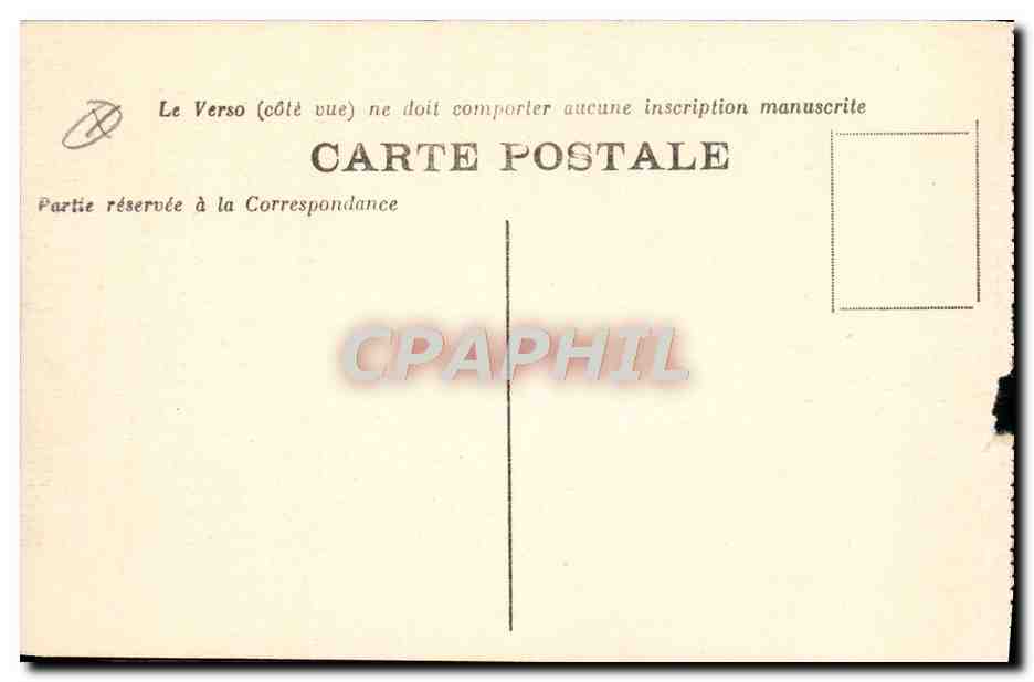 CPA Nimes Palais De Justice — Rückseite