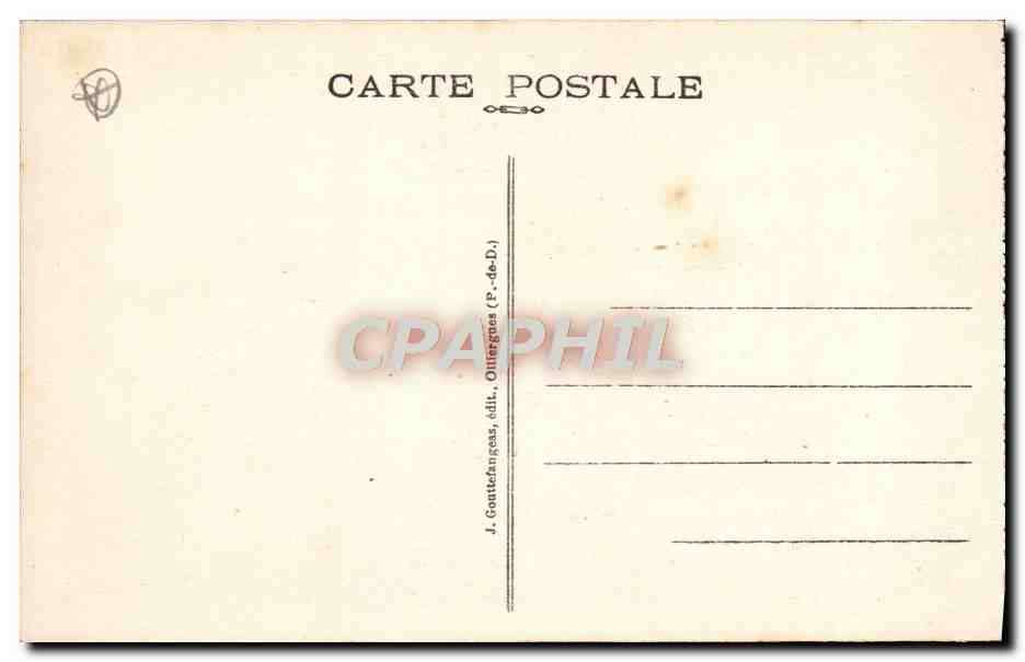 Thiers — Wasserfälle am Creux-de-l'Enfer — G. D'O. — 264 — Rückseite