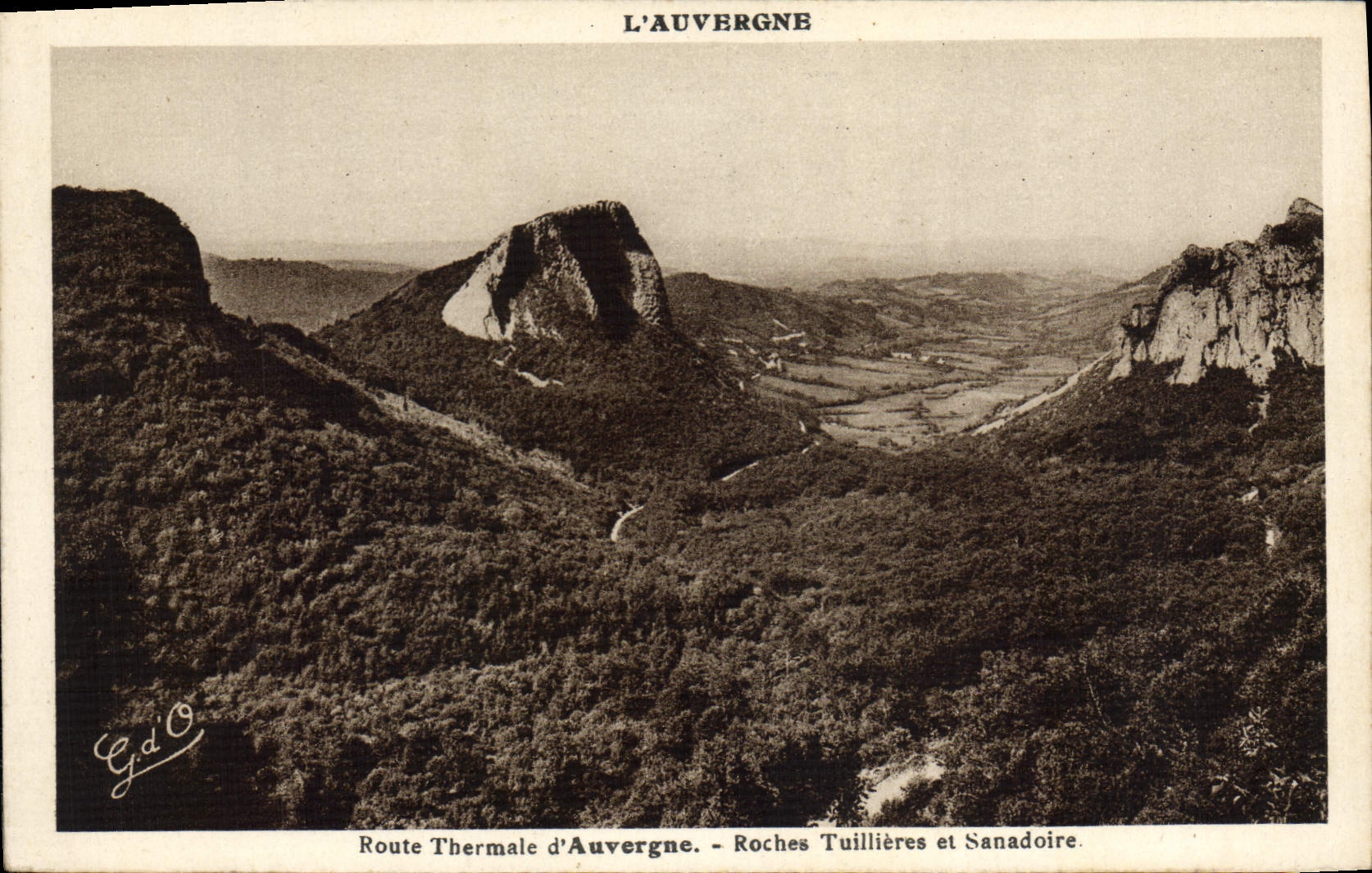 Route Thermale d'Auvergne — Roches Tuillières et Sanadoire — J. Gouttefanges, éditeur Puy-de-Dôme