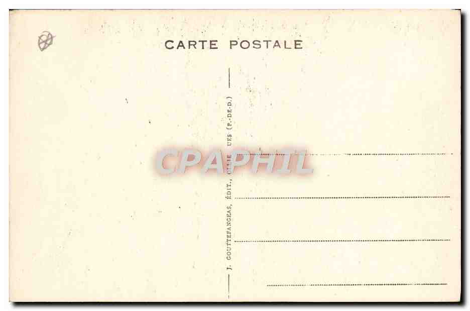 CPA Thiers Interieur De I'Eglise Saint Genes — Rückseite