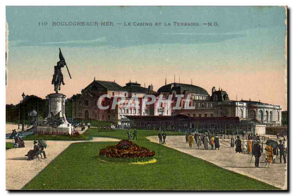 Boulogne-sur-Mer — Het Casino en de Terras — N.G. — N°119