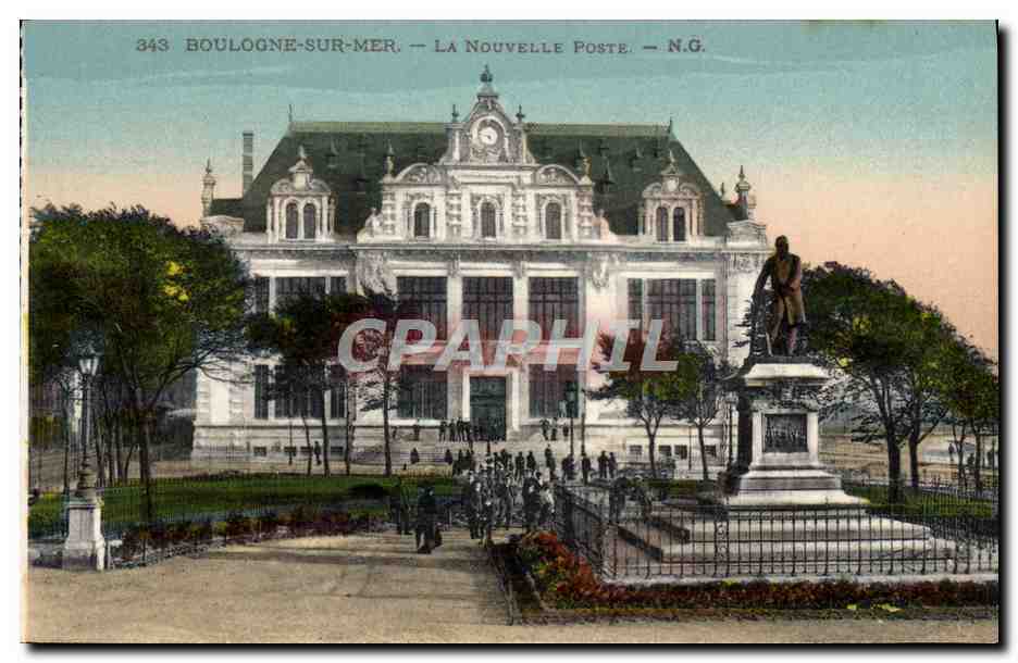 CPA Boulogne Sur Mer La Nouvelle Poste