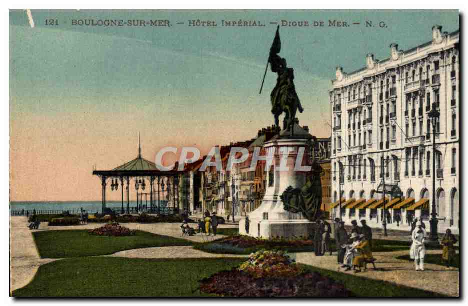 Boulogne-sur-Mer — Hotel Imperiaal — Digue de Mer — N.G. — N° 121