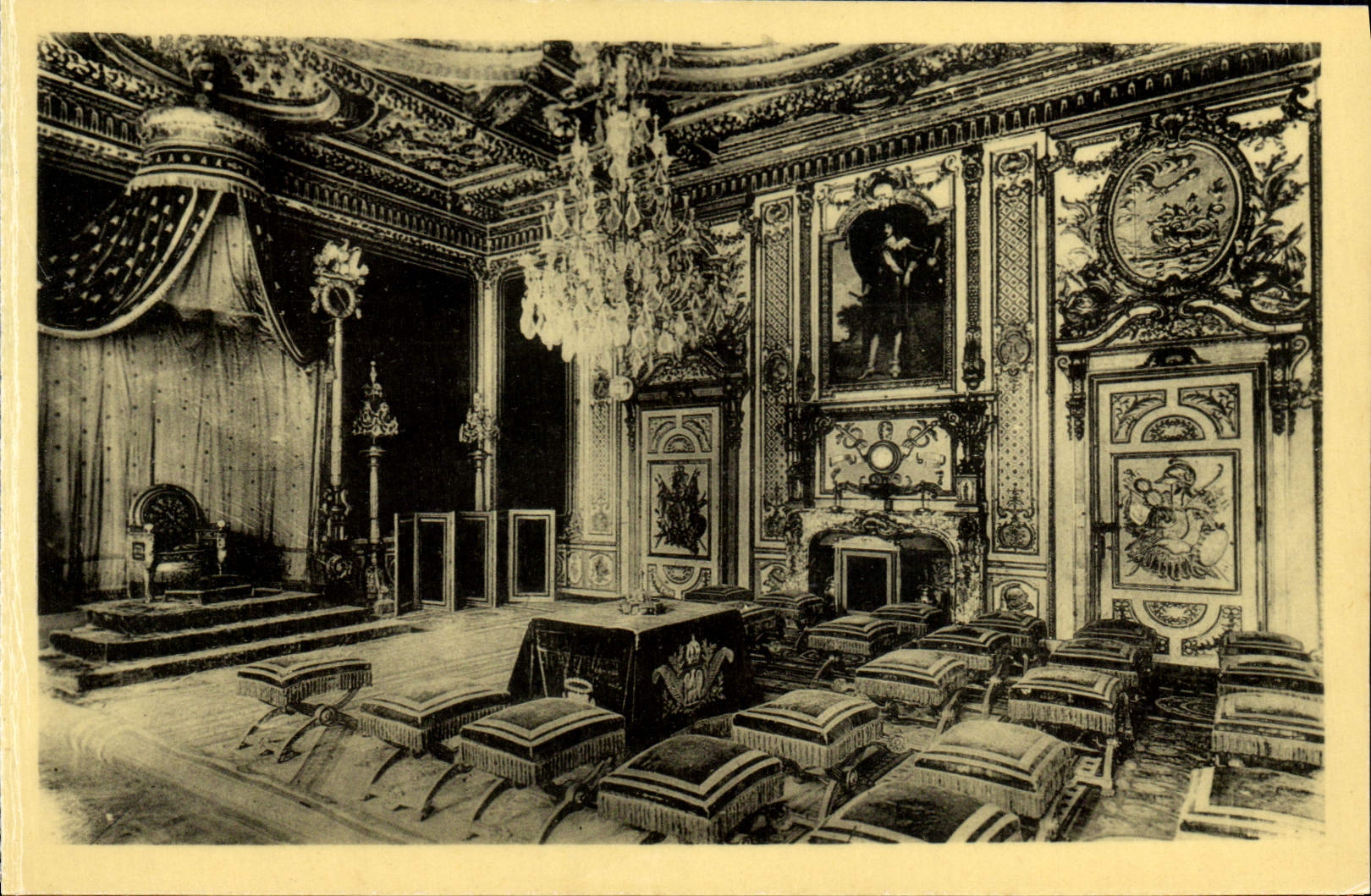 Castillo de Fontainebleau — Sala del Trono — Edición de los Museos Nacionales