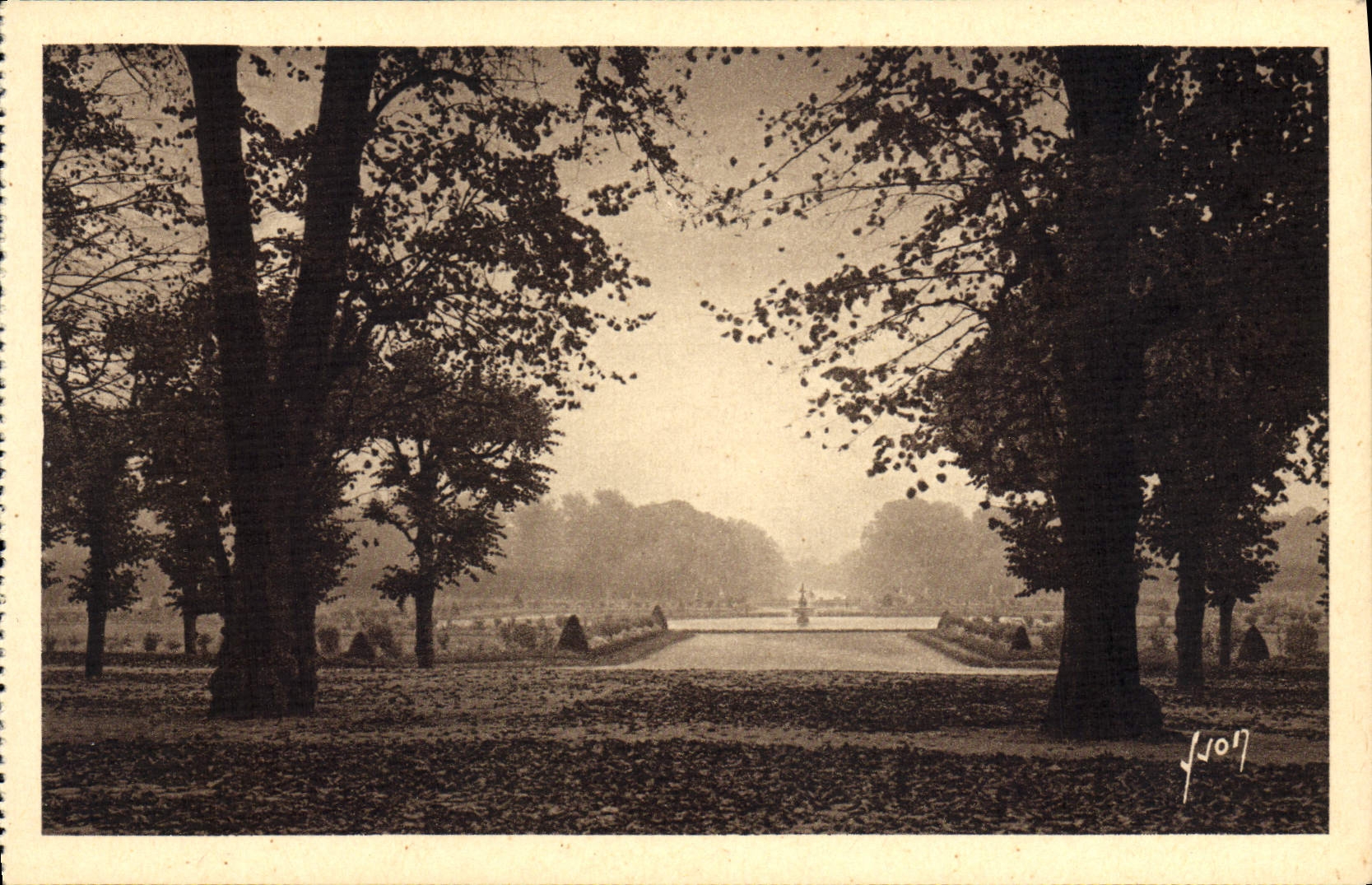 Fontainebleau — Jardín del Palacio - Los parterres — YVON, n°409
