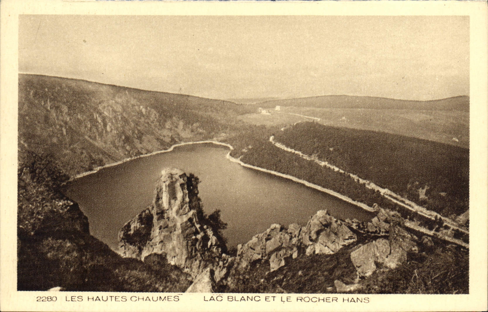 Les Hautes Chaumes — Lac Blanc et le Rocher Hans — Collection Braun & Cie, Mulhouse-Dornach, n° 2280