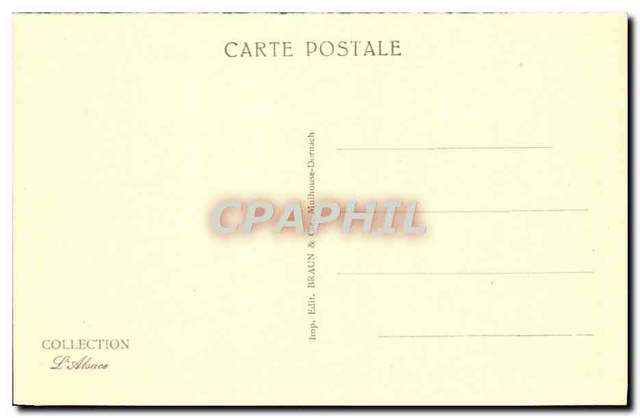 Les Hautes Chaumes — Lac Blanc et le Rocher Hans — Collection Braun & Cie, Mulhouse-Dornach, n° 2280 — Rückseite