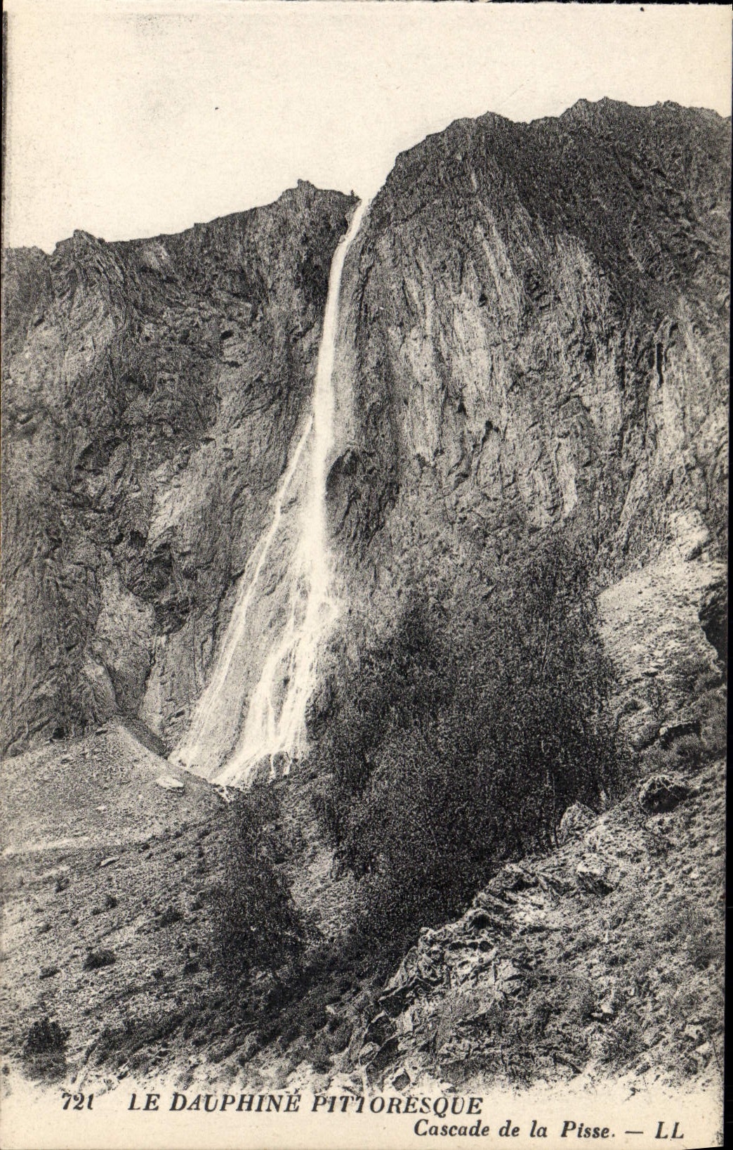 Cascade de la Pisse — Dauphiné pittoresque — LL n°721