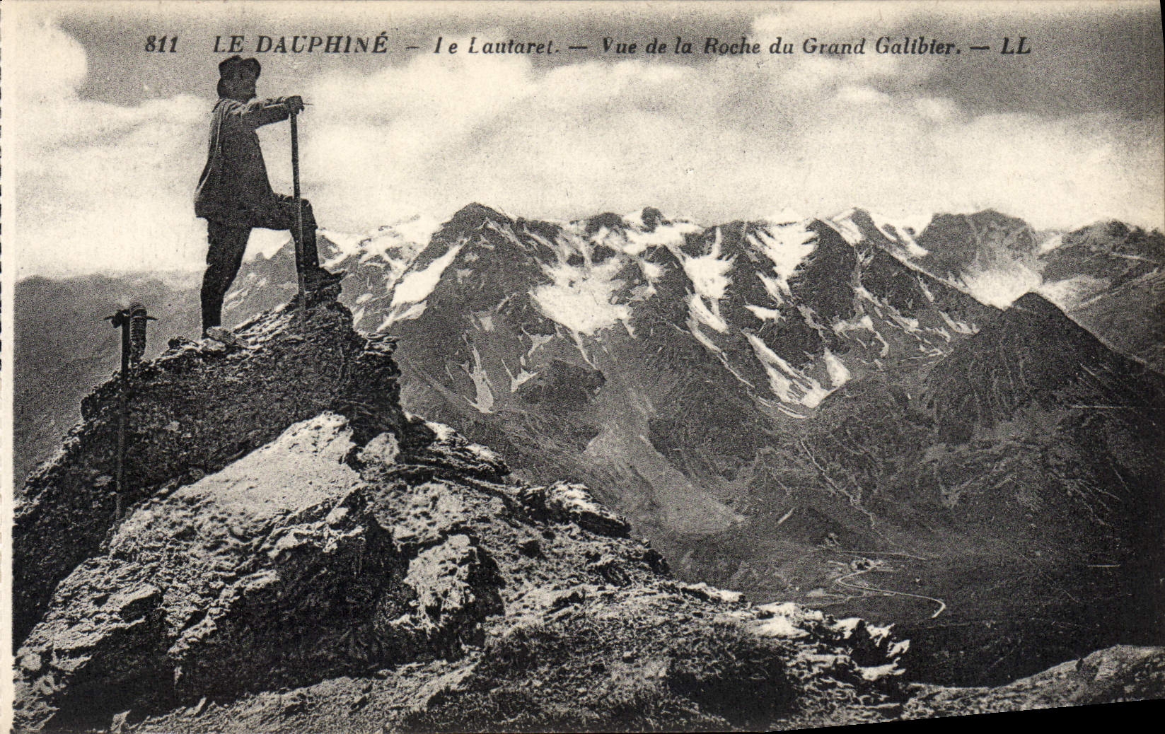 Le Dauphiné — Le Lautaret — Vue de la Roche du Grand Galibier — LL