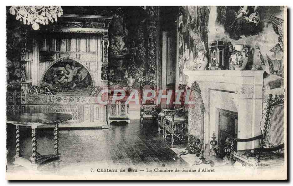 CPA Pau Chateau La chambre de Jeanne d'Albret