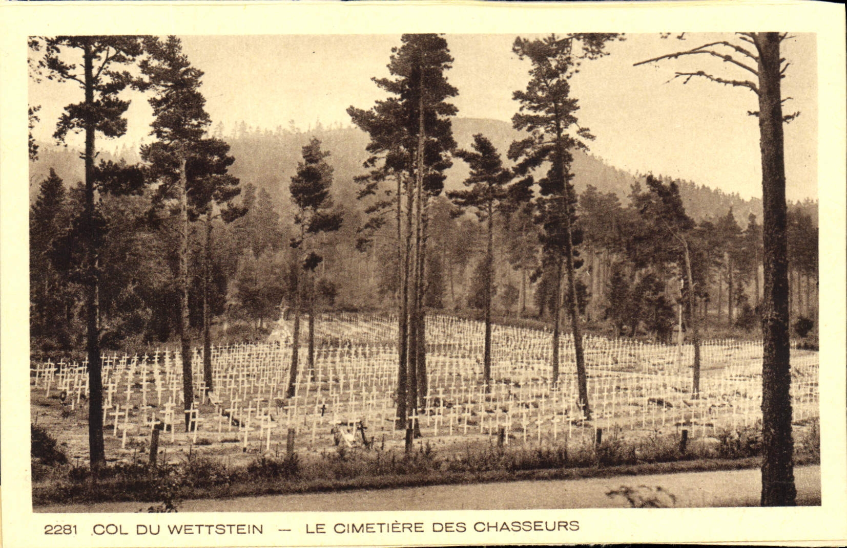 Col du Wettstein — Le cimetière des chasseurs — Braun & Cie, Dornach