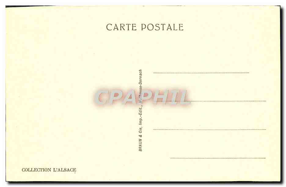 Trois-Epis — Une échappée pittoresque vers le Galz — BRAUN & Cie, Imp. Domach — Rückseite